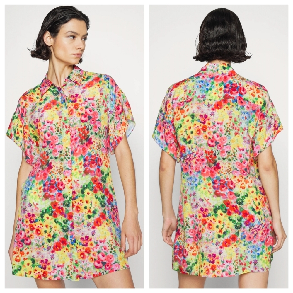 Alice + Olivia Floral Mini Dress - Multicolor